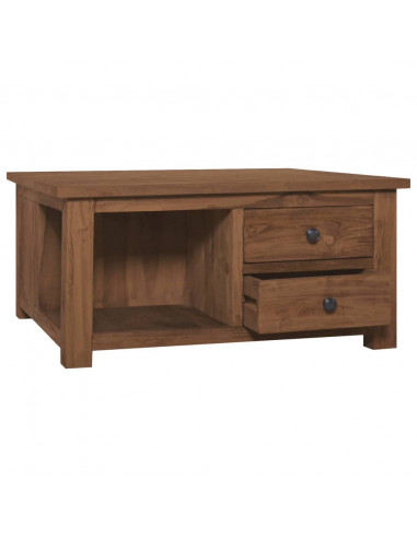 Tavolino da Salotto 68x68x33 cm in Legno Massello di Teak