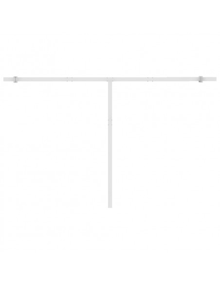 Tenda Automatica con Sensore Vento e LED 450x350 cm Crema