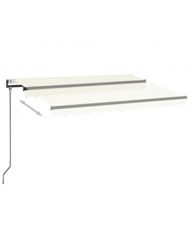 Tenda Automatica con Sensore Vento e LED 350x250 cm Crema