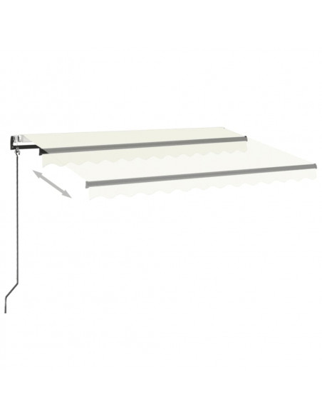 Tenda Automatica con Sensore Vento e LED 350x250 cm Crema