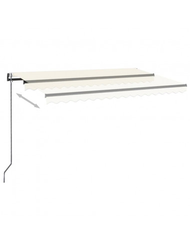 Tenda da Sole Retrattile Automatica 450x300 cm Crema