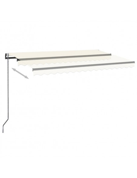 Tenda da Sole Retrattile Automatica 450x300 cm Crema