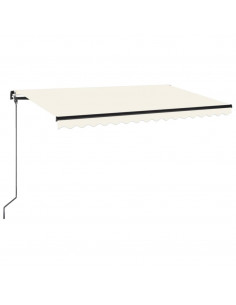 Tenda da Sole Retrattile Manuale 400x350 cm Crema 2