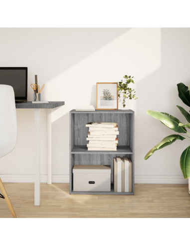 Libreria Grigio Sonoma 60x30x77 cm in Legno Multistrato