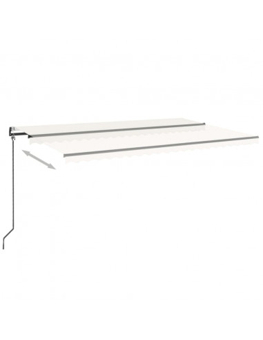 Tenda da Sole Retrattile Automatica 500x350 cm Crema