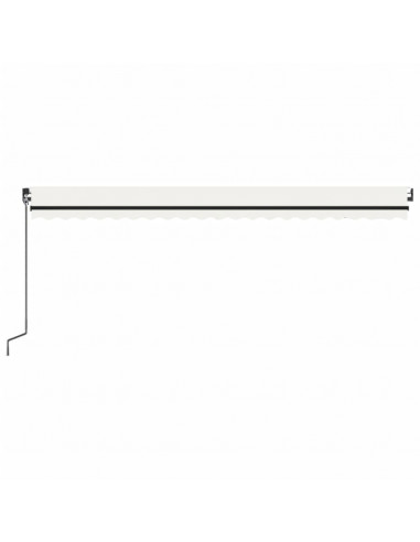 Tenda da Sole Retrattile Automatica 500x350 cm Crema