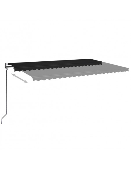 Tenda da Sole Retrattile Automatica 500x350 cm Antracite