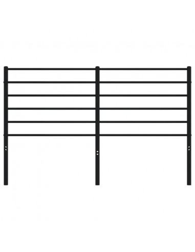 Testiera in Metallo Nero 160 cm