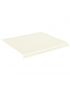 Tessuto di Ricambio per Tenda da Sole Crema 4x3,5 m 2