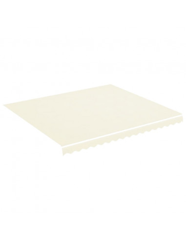 Tessuto di Ricambio per Tenda da Sole Crema 4x3,5 m