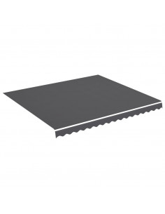 Tessuto di Ricambio per Tenda da Sole Antracite 4x3,5 m 2