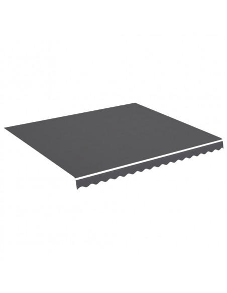 Tessuto di Ricambio per Tenda da Sole Antracite 4x3,5 m