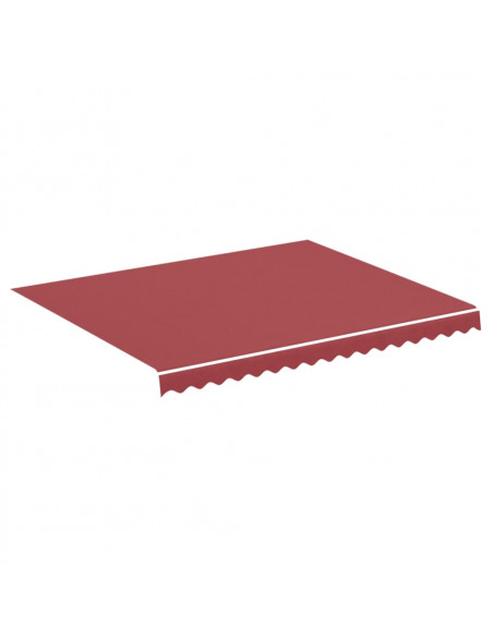 Tessuto di Ricambio per Tenda da Sole Rosso Borgogna 3x2,5 m