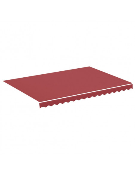 Tessuto di Ricambio per Tenda da Sole Rosso Borgogna 3,5x2,5 m