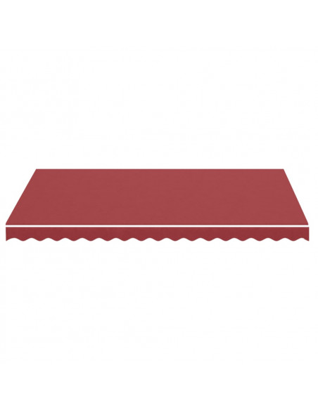 Tessuto di Ricambio per Tenda da Sole Rosso Borgogna 3,5x2,5 m