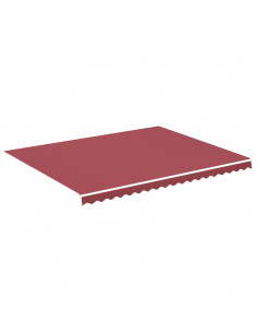 Tessuto di Ricambio per Tenda da Sole Rosso Borgogna 4,5x3,5 m 2