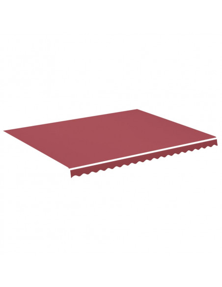Tessuto di Ricambio per Tenda da Sole Rosso Borgogna 4,5x3,5 m