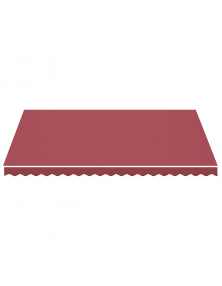 Tessuto di Ricambio per Tenda da Sole Rosso Borgogna 4,5x3,5 m