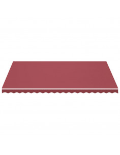 Tessuto di Ricambio per Tenda da Sole Rosso Borgogna 5x3,5 m 2