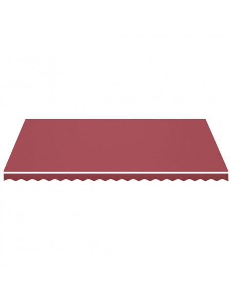 Tessuto di Ricambio per Tenda da Sole Rosso Borgogna 5x3,5 m