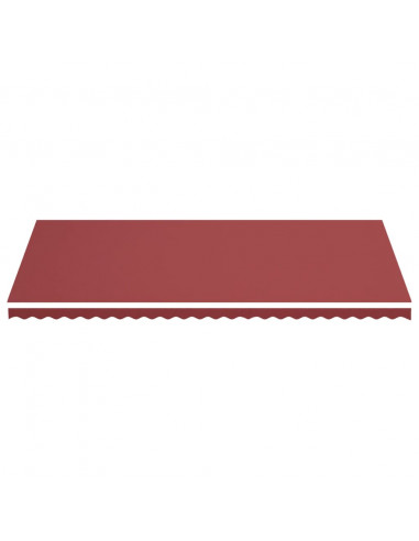 Tessuto di Ricambio per Tenda da Sole Rosso Borgogna 6x3 m