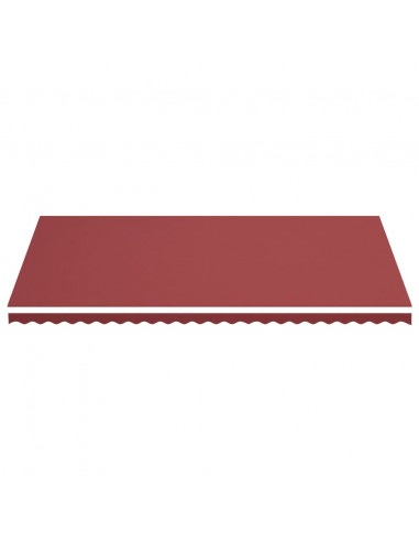 Tessuto di Ricambio per Tenda da Sole Rosso Borgogna 6x3,5 m