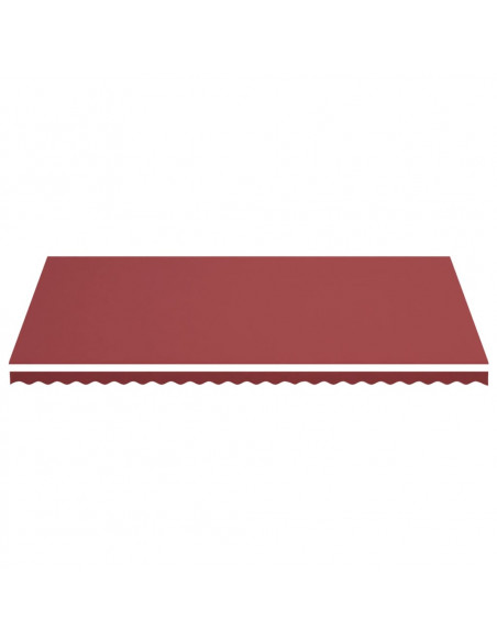 Tessuto di Ricambio per Tenda da Sole Rosso Borgogna 6x3,5 m