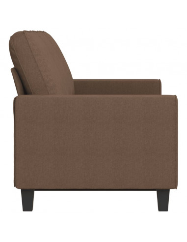 Divano a 3 Posti Marrone 180 cm in Tessuto