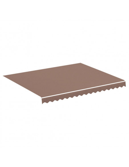 Tessuto di Ricambio per Tenda da Sole Marrone 3x2,5 m