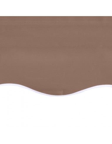 Tessuto di Ricambio per Tenda da Sole Marrone 3,5x2,5 m