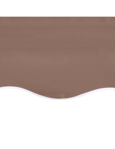 Tessuto di Ricambio per Tenda da Sole Marrone 4x3 m