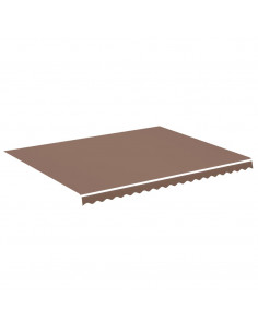 Tessuto di Ricambio per Tenda da Sole Marrone 4,5x3,5 m 2