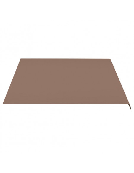 Tessuto di Ricambio per Tenda da Sole Marrone 4,5x3,5 m
