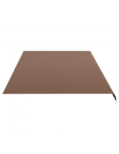 Tessuto di Ricambio per Tenda da Sole Marrone 6x3 m