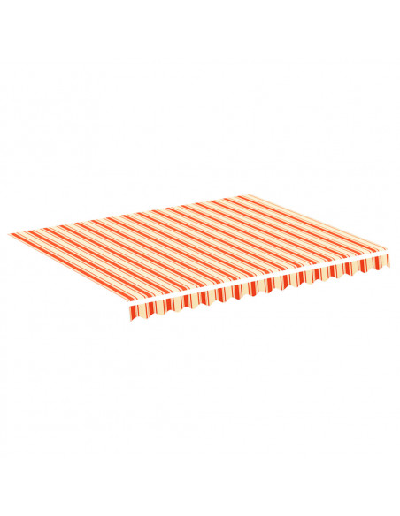 Tessuto di Ricambio per Tenda da Sole Giallo e Arancio 3x2,5 m