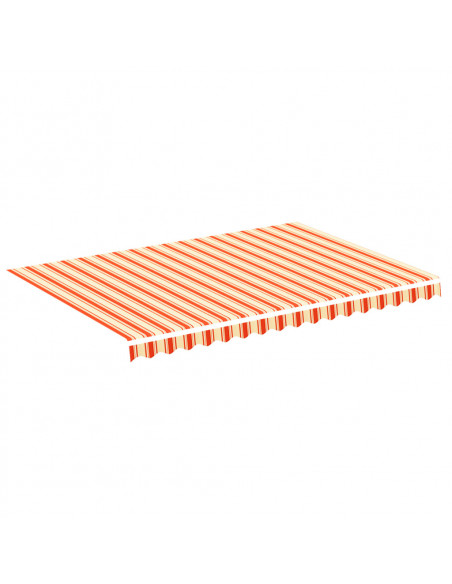 Tessuto di Ricambio per Tenda da Sole Giallo e Arancio 3x2,5 m