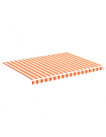Tessuto di Ricambio per Tenda da Sole Giallo e Arancio 4x3 m