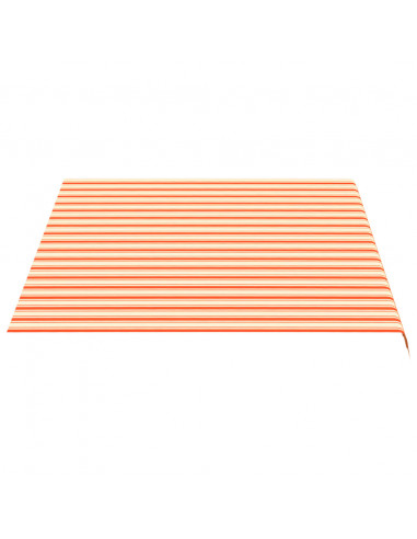 Tessuto di Ricambio per Tenda da Sole Giallo e Arancio 4x3 m