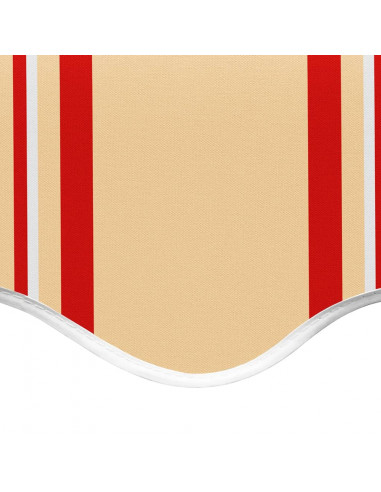 Tessuto di Ricambio per Tenda da Sole Giallo e Arancio 5x3,5 m