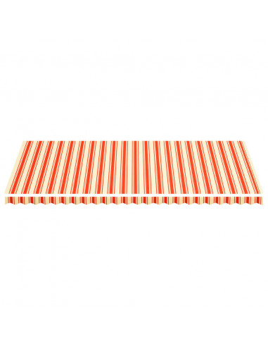 Tessuto di Ricambio per Tenda da Sole Giallo e Arancio 6x3 m