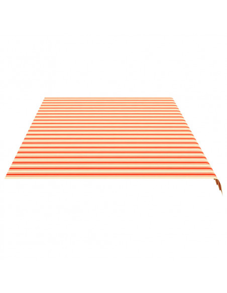Tessuto di Ricambio per Tenda da Sole Giallo e Arancio 6x3 m