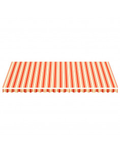 Tessuto di Ricambio per Tenda da Sole Giallo e Arancio 6x3,5 m 2