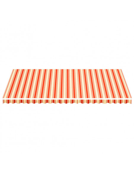 Tessuto di Ricambio per Tenda da Sole Giallo e Arancio 6x3,5 m