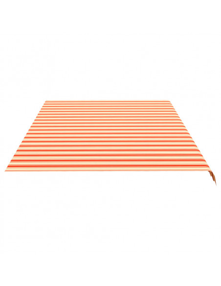 Tessuto di Ricambio per Tenda da Sole Giallo e Arancio 6x3,5 m
