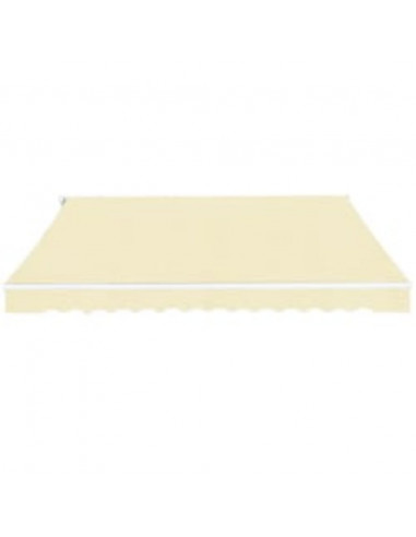 Tenda da Sole Pieghevole Manuale 600 cm Crema