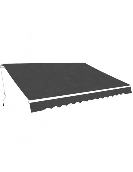 Tenda da Sole Pieghevole Manuale 400 cm Antracite
