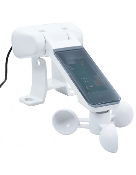 Tenda da Sole Automatica Sensore Vento e LED 3,5x2,5 cm Crema