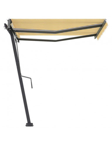 Tenda da Sole Autoportante Automatica 300x250 cm Gialla Bianca