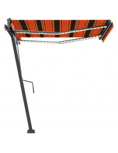 Tenda da Sole Automatica Autoportante 300x250cm Arancio Marrone 2