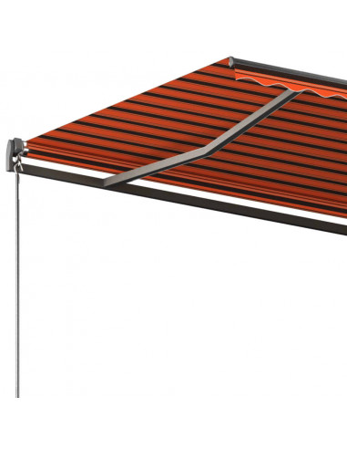 Tenda da Sole Automatica Autoportante 300x250cm Arancio Marrone